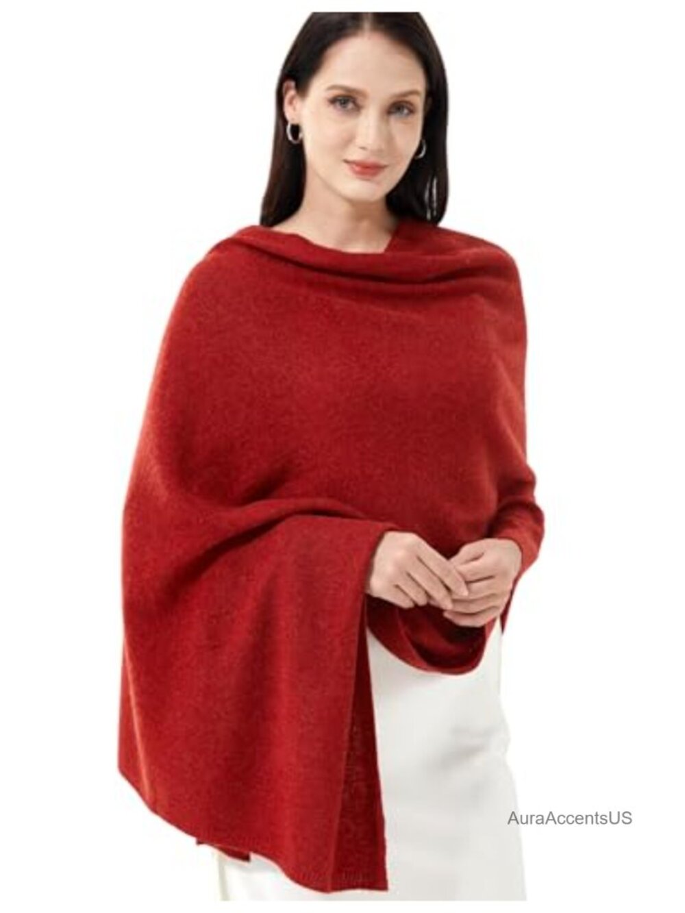 Luxury 100% Cashmere Wrap Scarf Stole Knitted Shawl Extra Large Travel